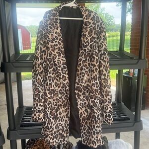 Leopard Print Blazer